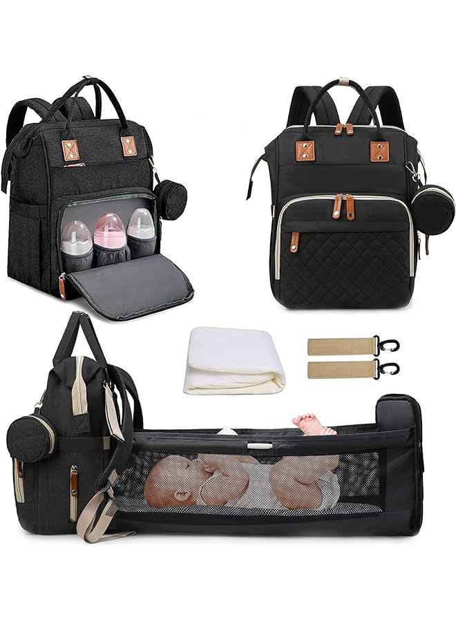 erorex Baby Essentials Diaper Backpack Changing Bag With Travel Mattress Large Capacity Mummy Backpack - Image 1