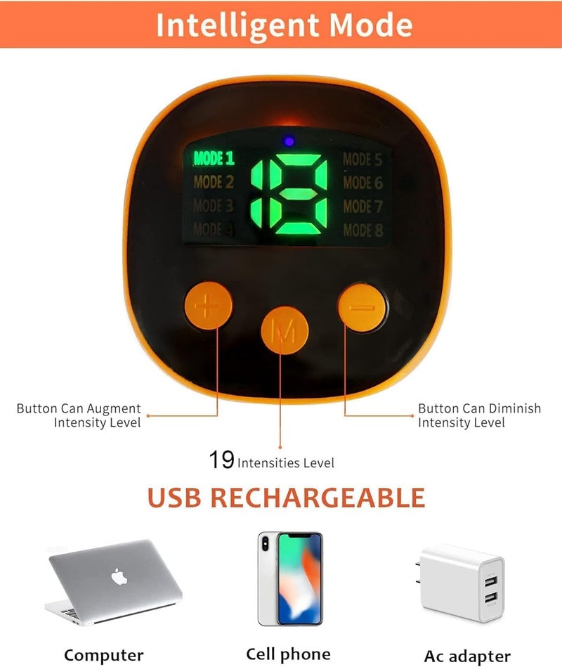Foot Massager for Pain Relief, EMS Foot Massager, Folding Portable Feet Massage Machine,8 Modes 18 Intensities Relax Muscles,Electronic Muscle Stimulatior Massage Mat for Home or Work - Image 5