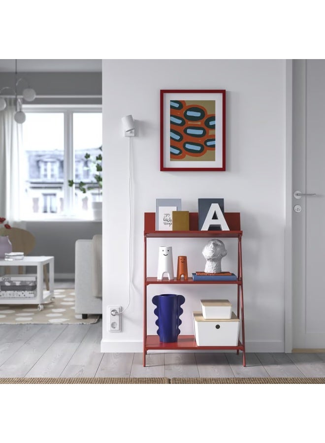 مساحة تخزين مفتوحة، لون أحمر، 60×35×91 سم - Image 5