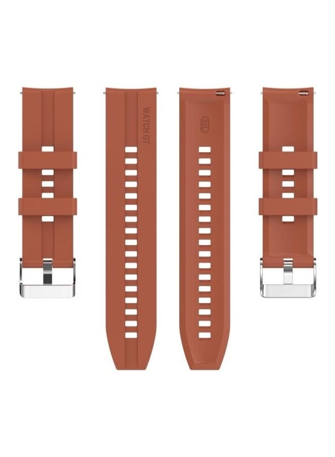 NIBEMINENT Silicone Replacement Wrist Strap Watchband For Huawei Watch GT 2 Orange - Image 2