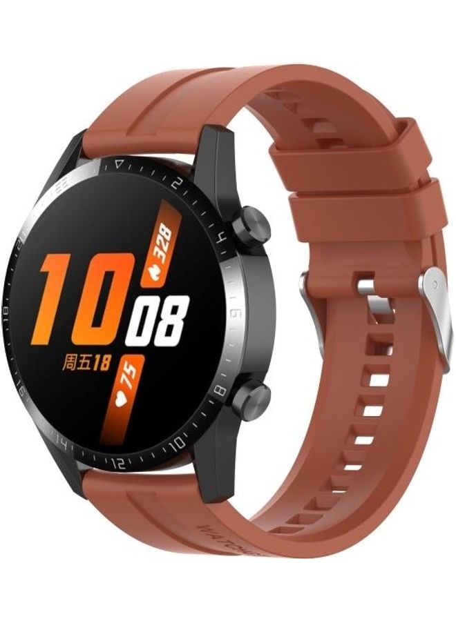 NIBEMINENT Silicone Replacement Wrist Strap Watchband For Huawei Watch GT 2 Orange - Image 4