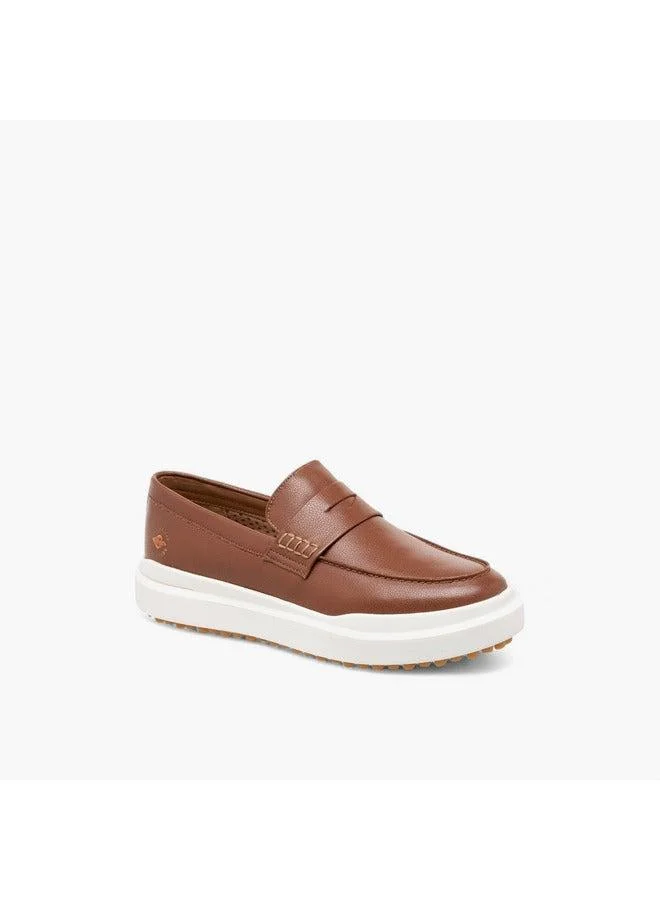 Men's Textured Slip-On Loafers