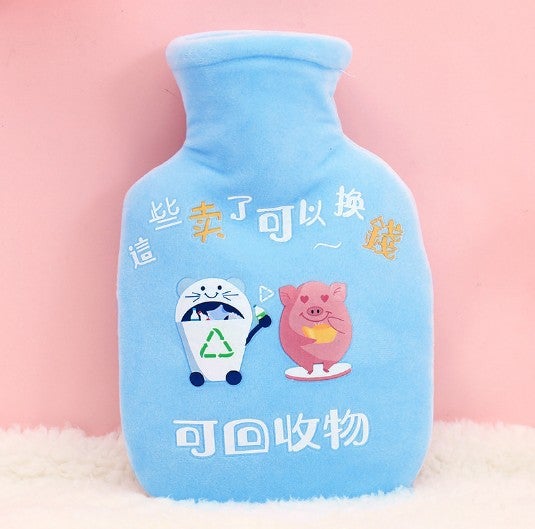 Generic New Cartoon Hot Water Bag Cute Plush Warmer Garbage classification-Common