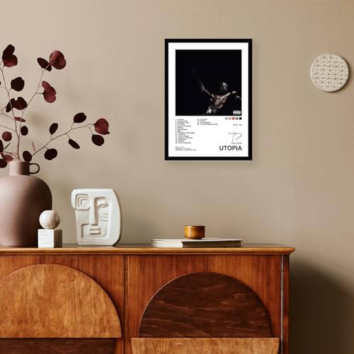 CodersParadise Travis Scott Utopia Wall Poster | 8x12 Inch (A4) Framed Music Artwork, Hanging Wall Decor for Bedroom, Living Room & Home, Album Art for Fans - Image 3
