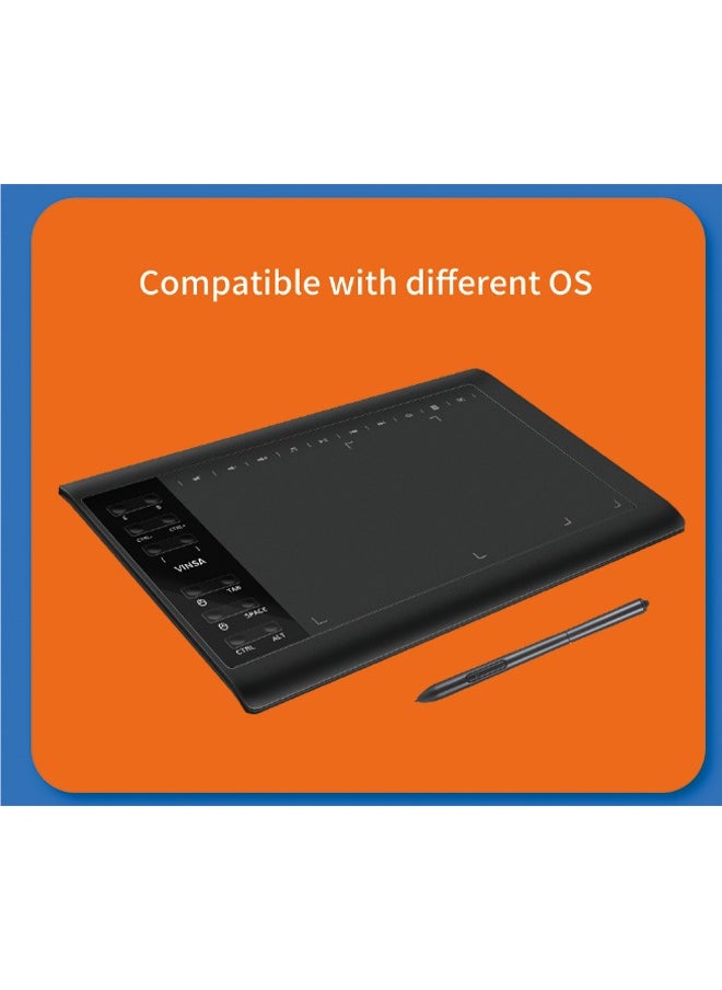 Generic 1060PLUS Graphic Tablet - Handwriting and Drawing Tablet, USB-A, 10x6 Inch, 8192 Levels Pressure Sensitivity  - Image 2