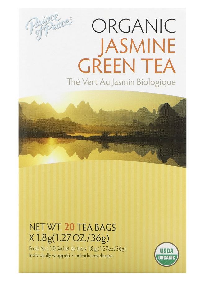 prince of peace Organic Jasmine Green Tea  20 Tea Bags 1.27 oz (36 g) 