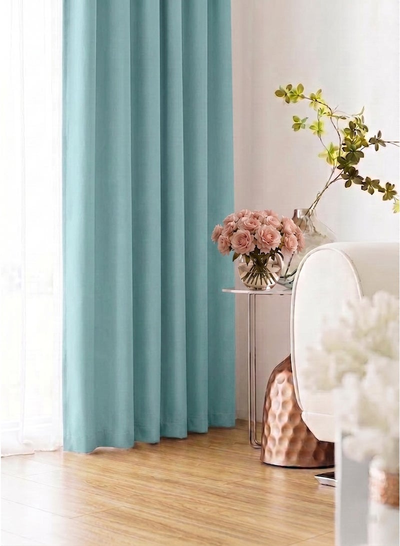 Amali Regal Dimout curtains with 16 Grommets in 2 panels Size (W132 x L 274cm) for living room Decor or bedroom window noise reduction and light blocking - Image 3