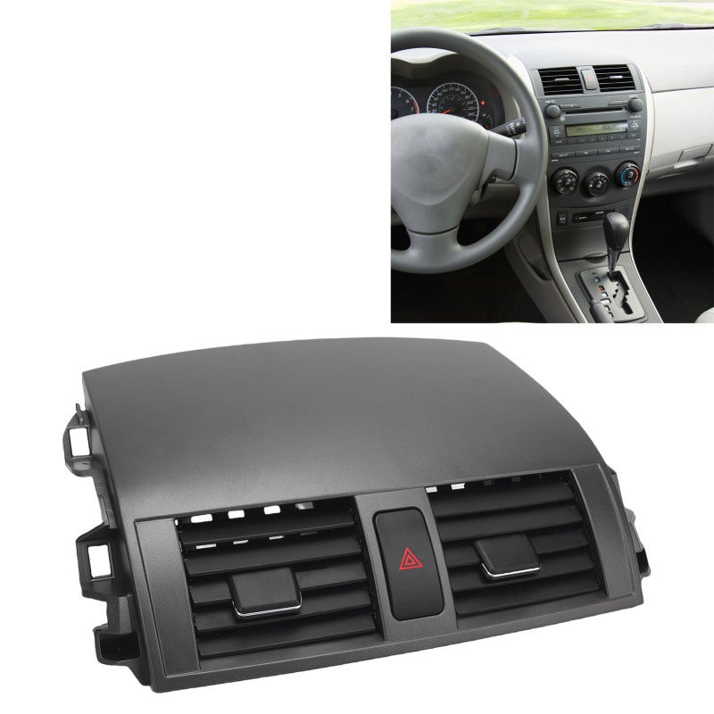 Center Dash AC Vent Panel: 55670-02160 ABS Material Scratch Proof - Improved Airflow Emergency Light Button Clip on Replacement for Vehicle Interior Dashboard - Image 3
