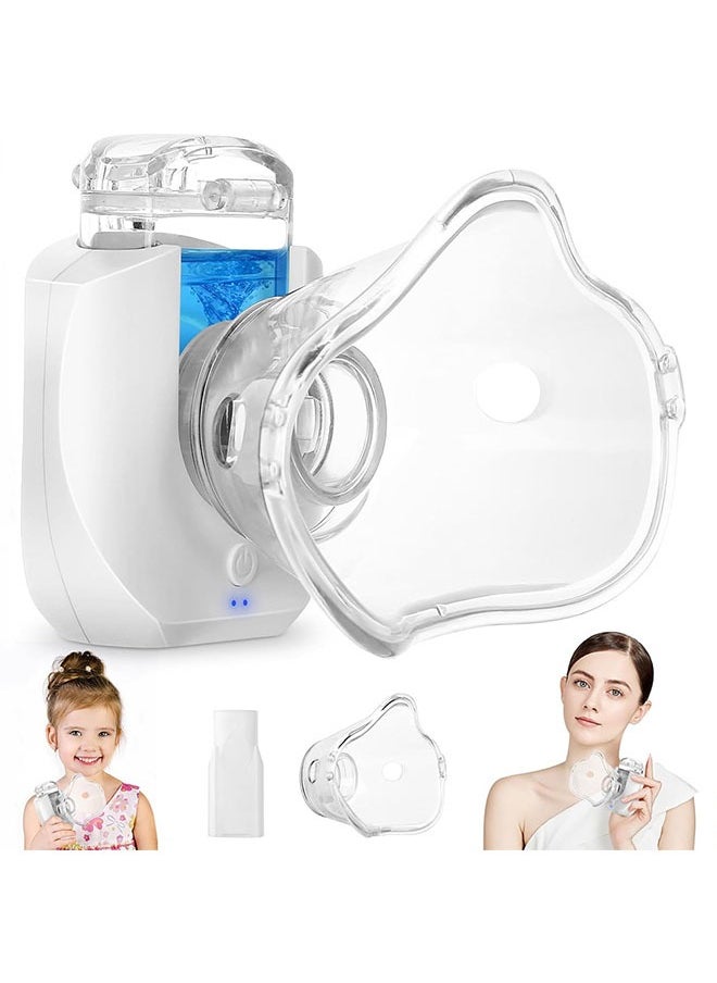 Sthxyfaith Portable Nebulizer for Adults, Handheld Nebulizer for Kids, Portable Nebulizer Machine, with 2 Masks & Mouthpiece, Automatic Cleaning, for Home, Car, Outdoor  - Image 1