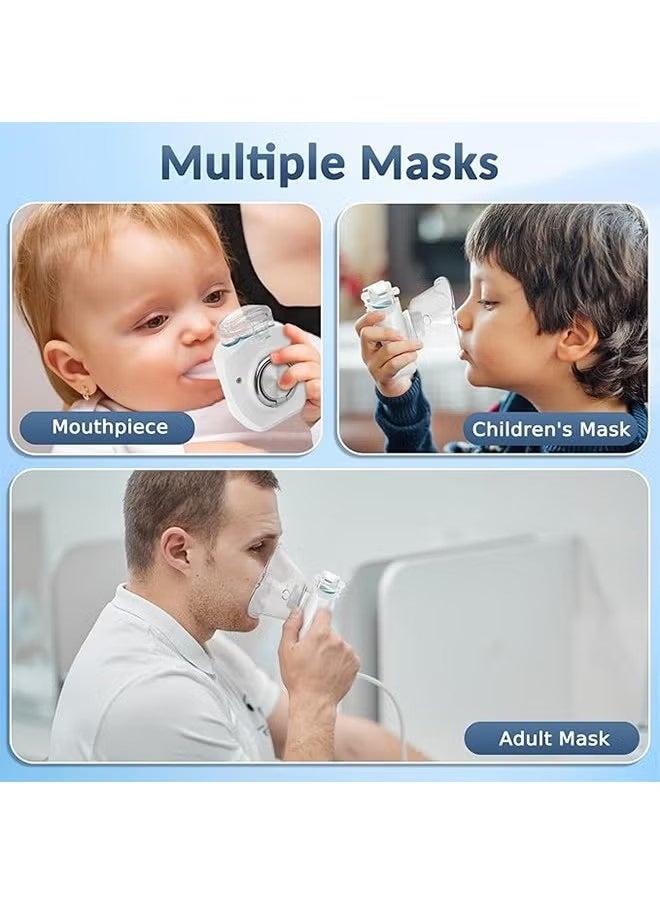 Sthxyfaith Portable Nebulizer for Adults, Handheld Nebulizer for Kids, Portable Nebulizer Machine, with 2 Masks & Mouthpiece, Automatic Cleaning, for Home, Car, Outdoor  - Image 3