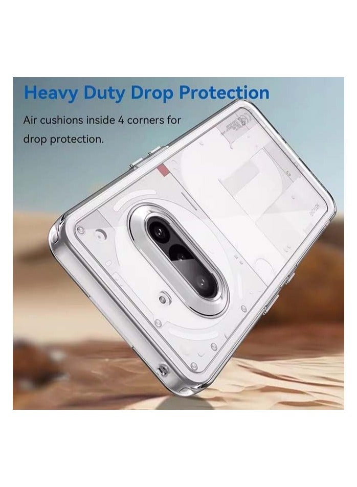 general Compatible with Nothing Phone 3a protective case and screen protector Tempered glass protective film Soft TPU transparent protective case Scratch-resistant 【1+2 pieces】 - Image 2