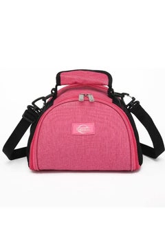 Beach Cool Hot and Cold Lunch Bag - Padded and High Quality Material - Adjustable Strap - 5L - Pink  - Image 1