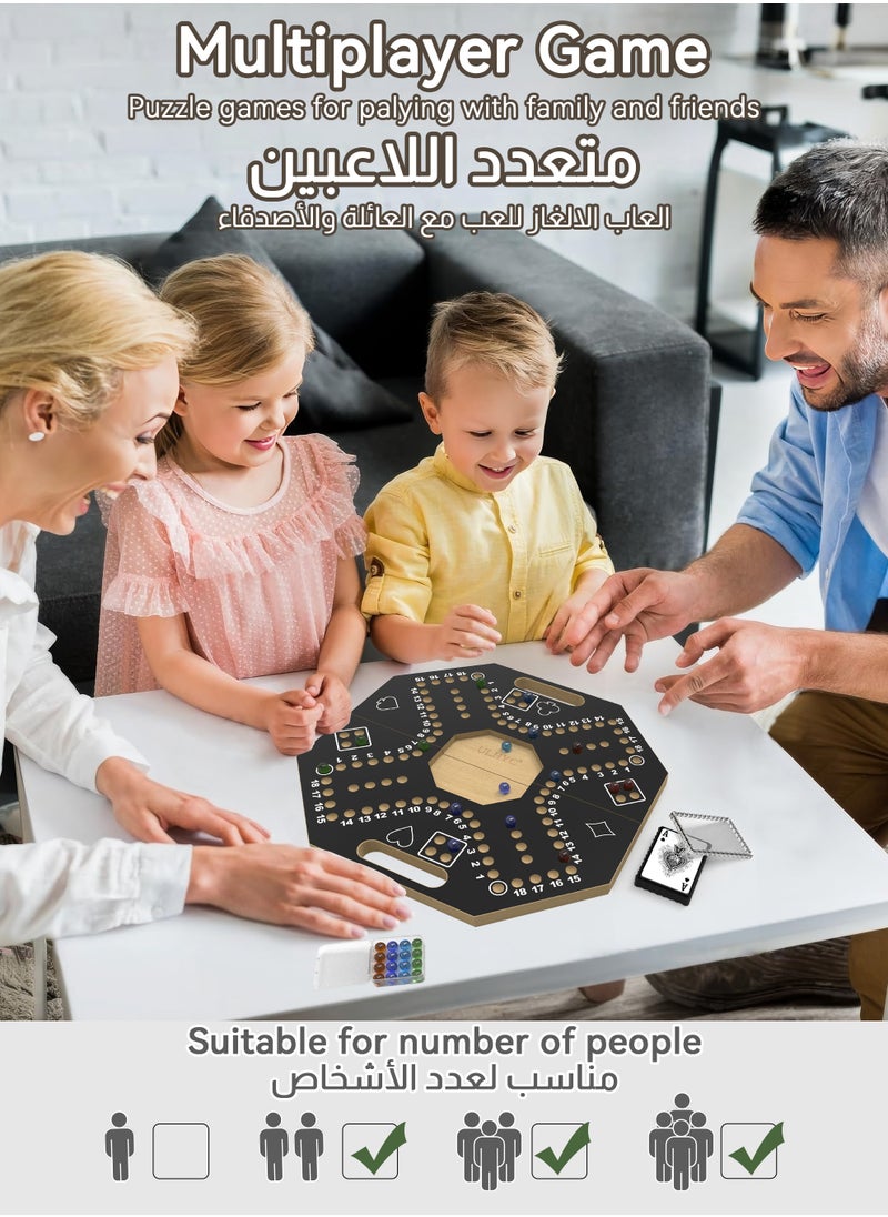 ULHYC ULHYC Game，Strong wooden Jackaroo Game for strategic planning,with a handbag  - Image 4