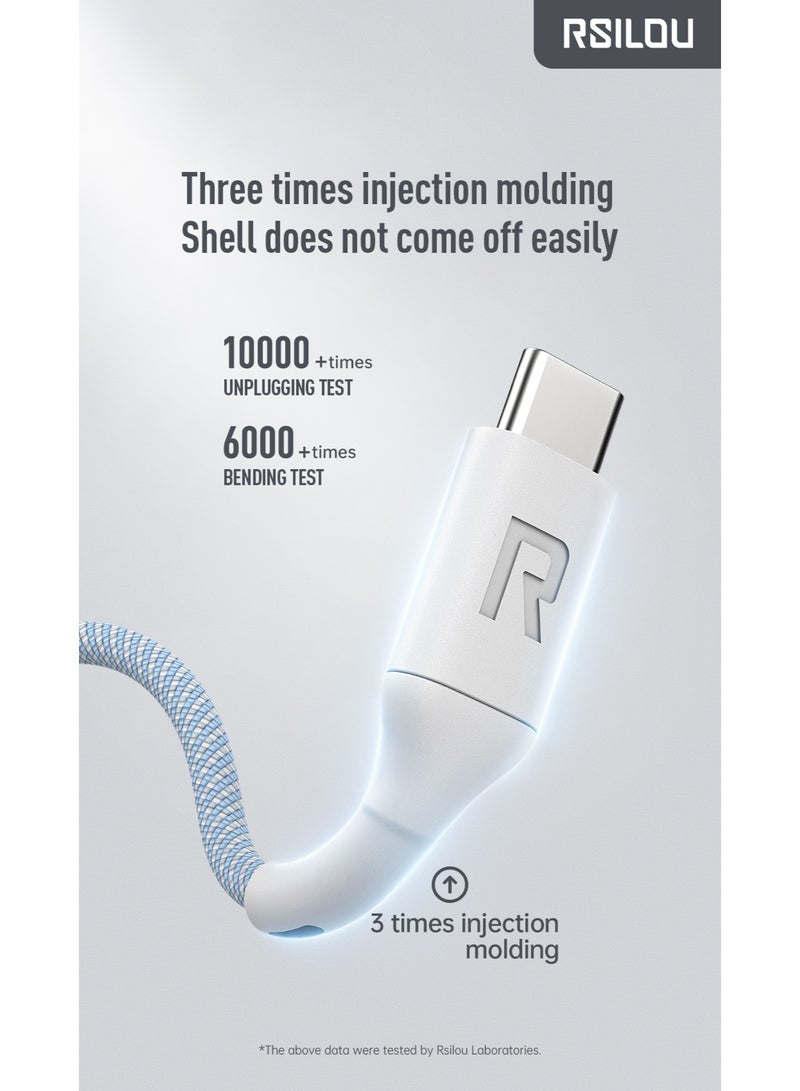 rsilou Type-C to Lightning Fast Charging Data Cable (100cm) - Image 2