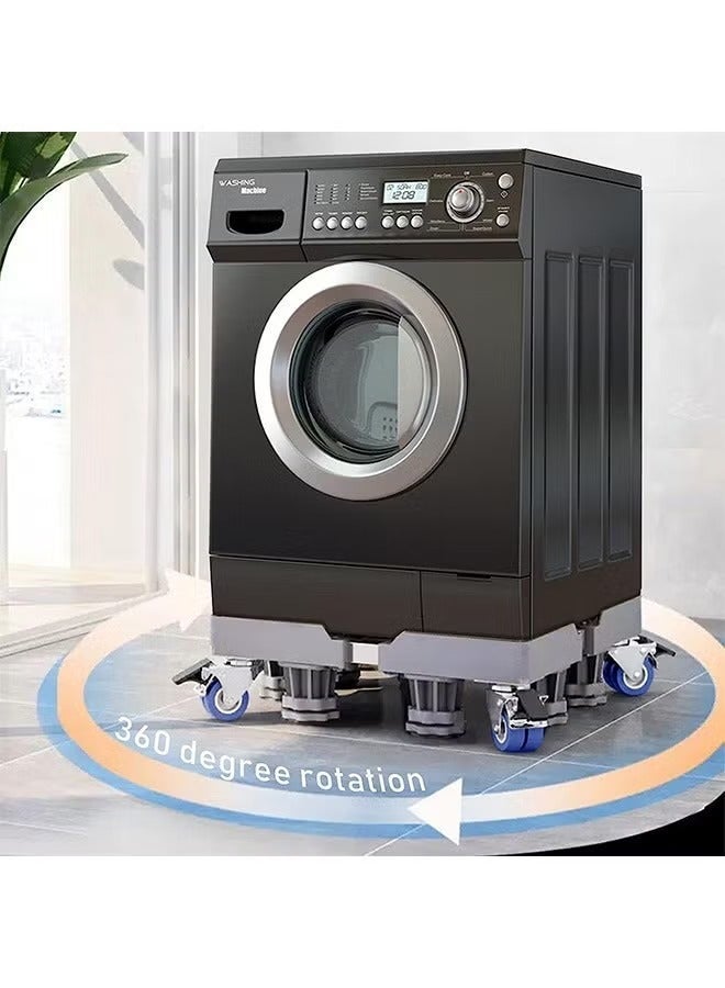 Bukela Mobile Base, Washing Machine Stand, Fridge Stand Base with 4 Locking Wheels and 8 Strong Feet - Image 3