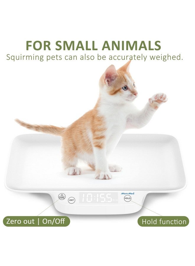 MomMed Digital Pet Scale, Portable Pet Dog Cat Scale With Hold And Tare Function, Precision Digital Scale, New Born Puppy And Kitten Scale With Tray For Puppy/Hamster/Little Bird/Rabbit, 1Oz  33Lb - Image 5