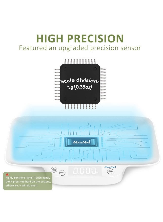 MomMed Digital Pet Scale, Portable Pet Dog Cat Scale With Hold And Tare Function, Precision Digital Scale, New Born Puppy And Kitten Scale With Tray For Puppy/Hamster/Little Bird/Rabbit, 1Oz  33Lb - Image 3