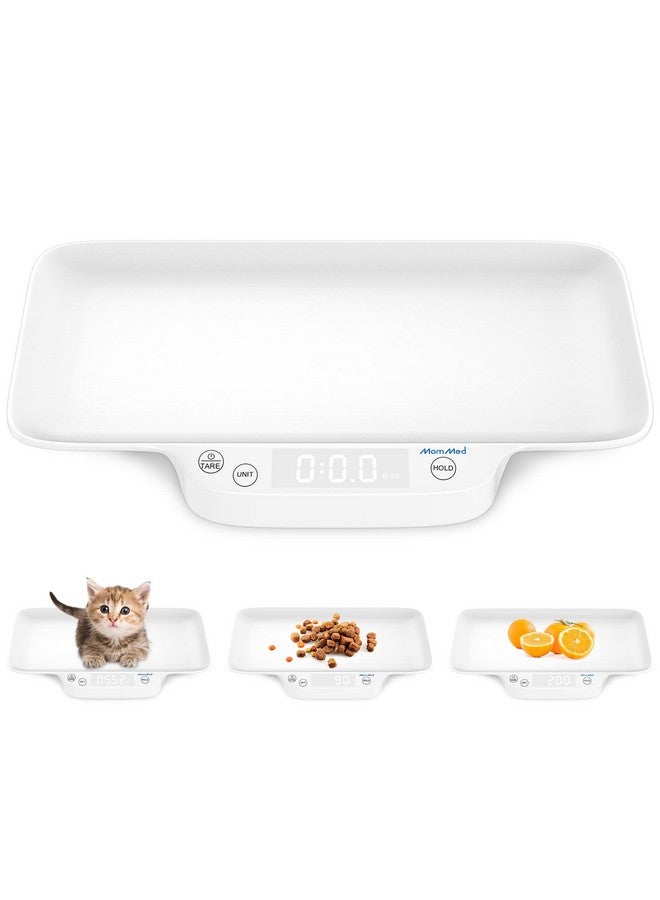 MomMed Digital Pet Scale, Portable Pet Dog Cat Scale With Hold And Tare Function, Precision Digital Scale, New Born Puppy And Kitten Scale With Tray For Puppy/Hamster/Little Bird/Rabbit, 1Oz  33Lb - Image 1