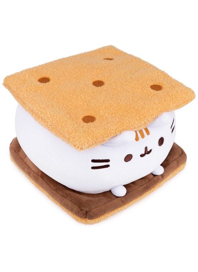 GUND - Pusheen S’Mores Squisheen Plush Stuffed Animal For Ages 8 And Up Brown/White 12” - Image 1