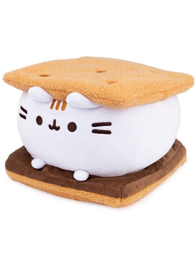 GUND - Pusheen S’Mores Squisheen Plush Stuffed Animal For Ages 8 And Up Brown/White 12” - Image 1