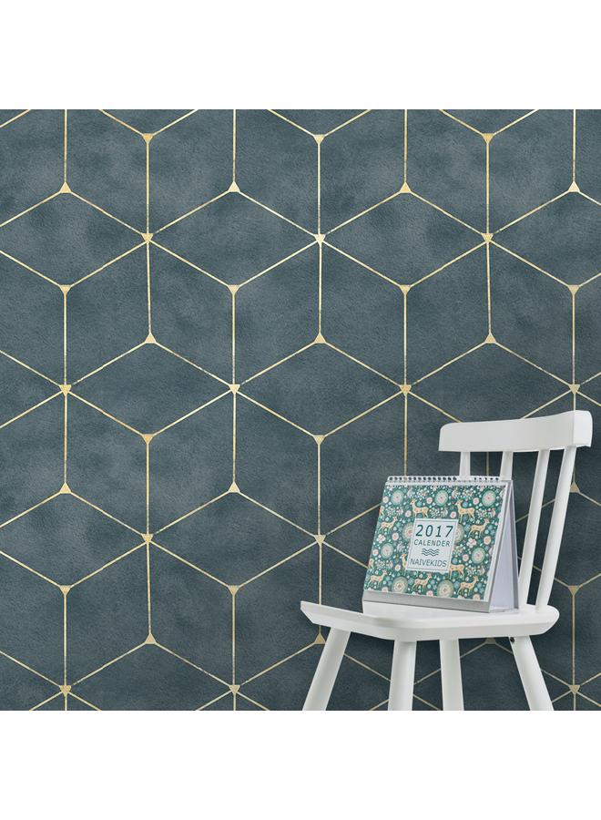 Bluejw Self-adhesive Wallpaper Geometric Simple Line Waterproof Anti-fouling Removable Living Room Background Wall Transformation Wallpaper RW101-117 - Image 3