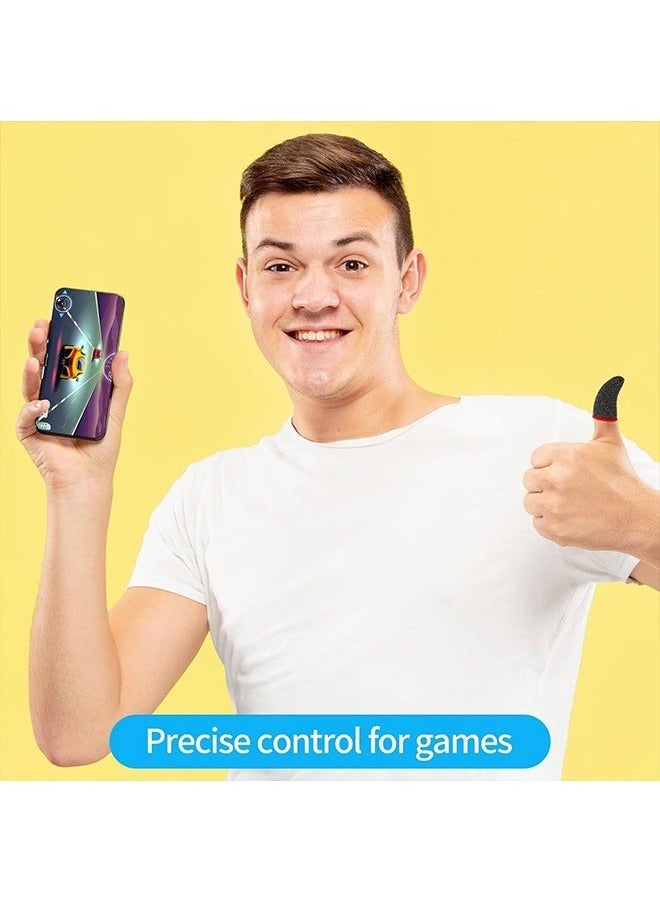 30Pcs Finger Sleeves for Gaming, Breathable Finger Sleeve Gloves, Finger Thumb Sleeves Set, Gamer Thumb Sleeves Finger Covers, Dedales para Dedos Gamer for Mobile Phone Game  - Image 4