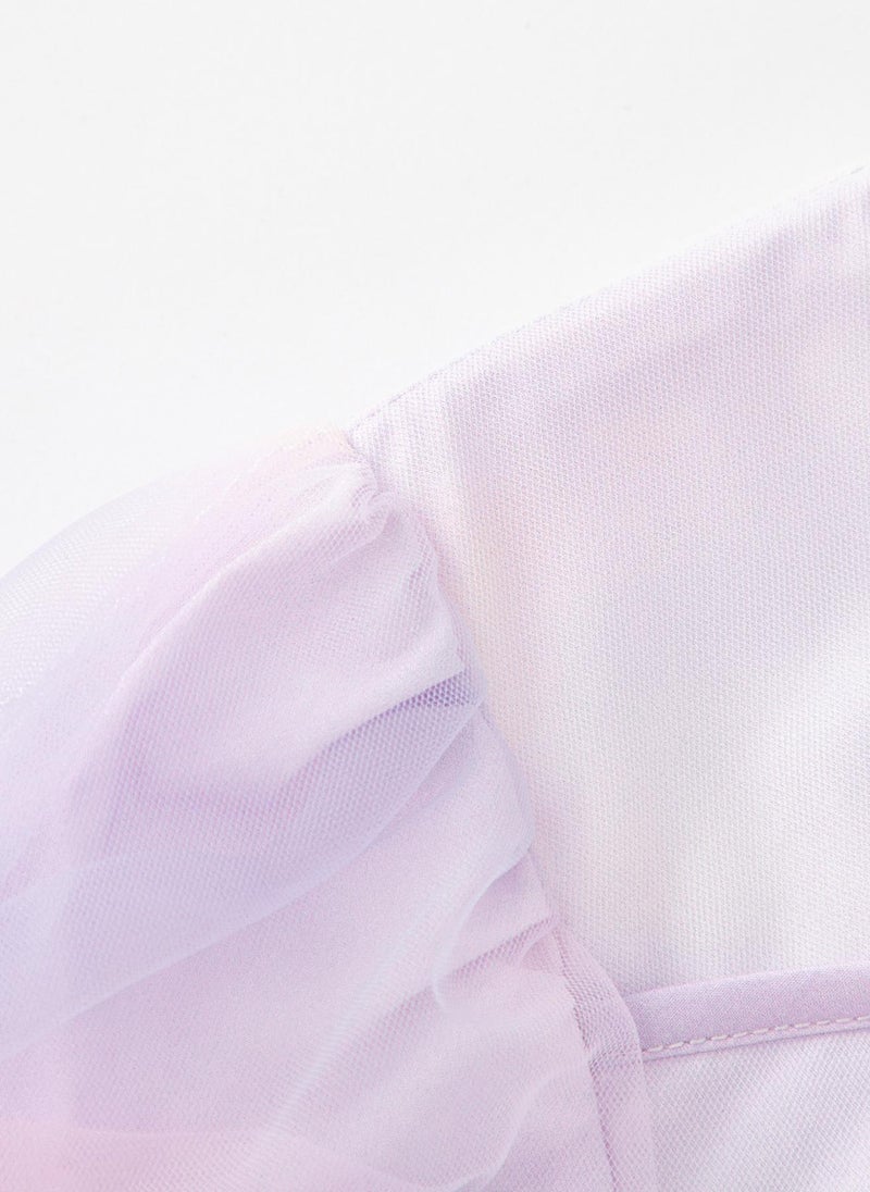 Balabala Tulle Overlay Dress - Image 3