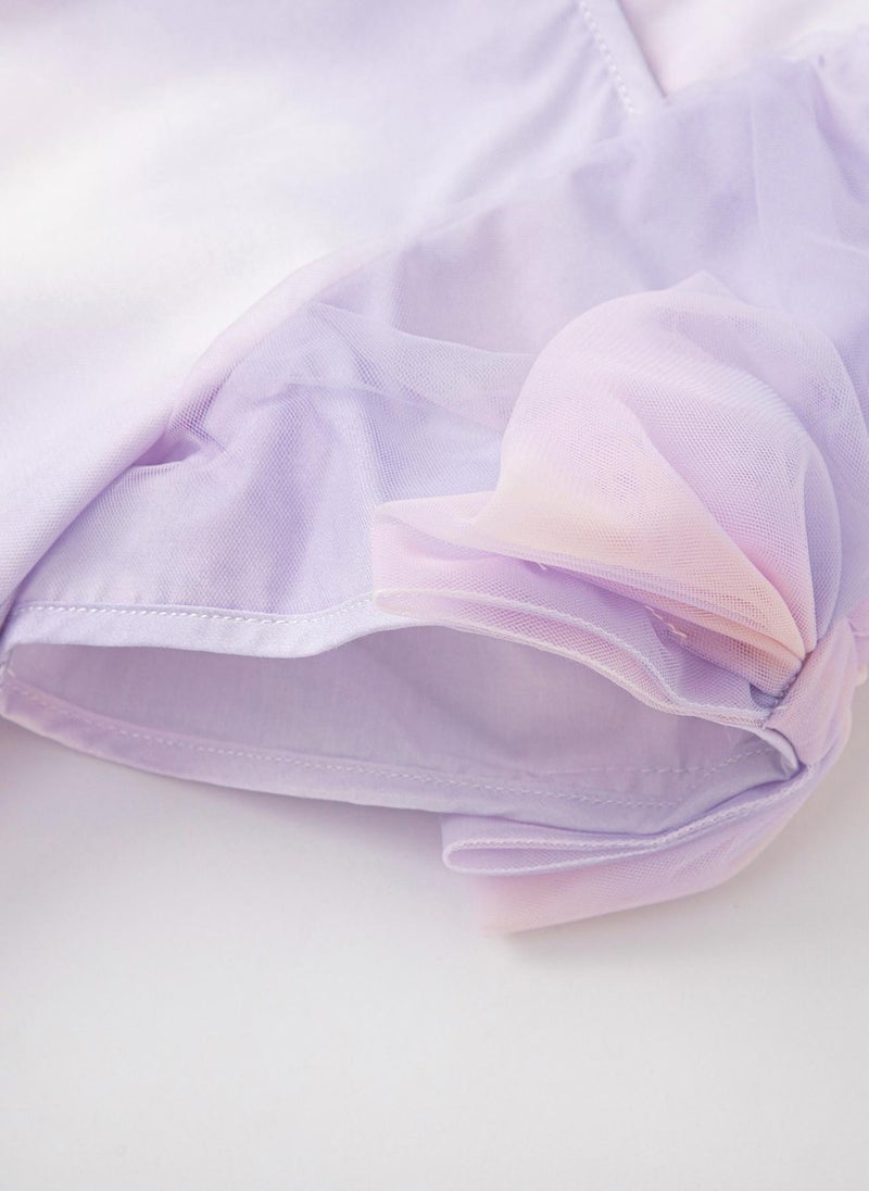 Balabala Tulle Overlay Dress - Image 4