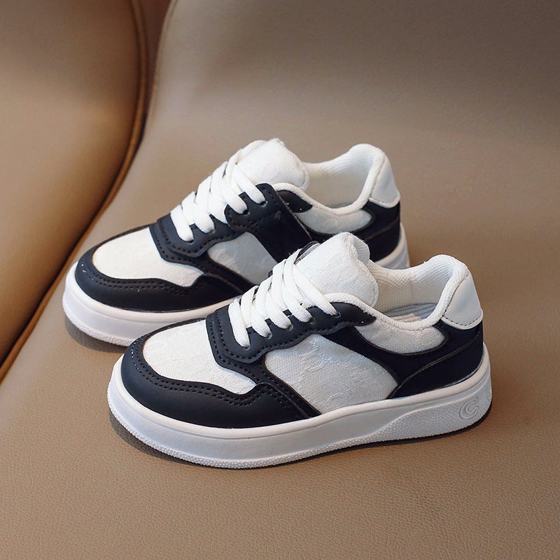 Korean Casual Kids Sneakers Unisex Fall 2023 Black 