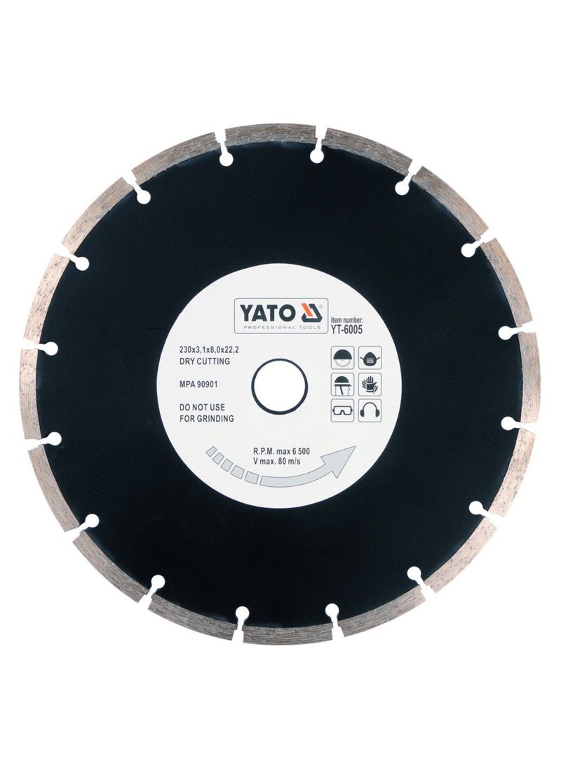 YATO Diamond Blade Segmented-HS 230x2.7x22.2mm - pzsku/Z9AFF40CAAB6589E29B7DZ/45/_/1726120036/8675c062-edac-4dd9-bea7-b620eb4c688c