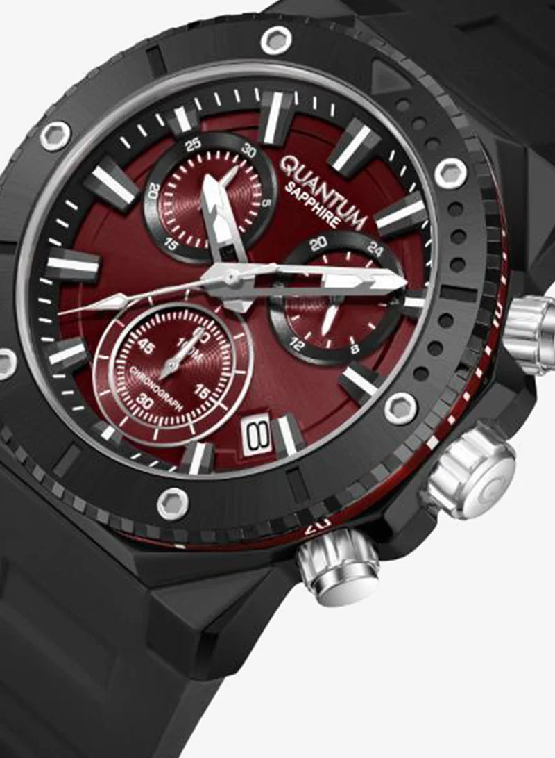 كوانتوم Men's Silicone Analog Watch HNG1232.681 - 44 mm