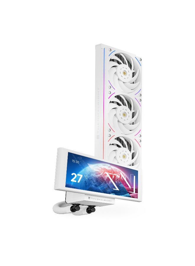 Thermalright Trofeo Vision 360 ARGB White CPU Liqud Cooler,6.86-inch Magnetic IPS LCD Screen with 2400x1080 Resolution,Free to DIY a Variety of Themes,Liquid CPU Cooler for AM4/AM5,Intel lga1700/1851 - Image 2