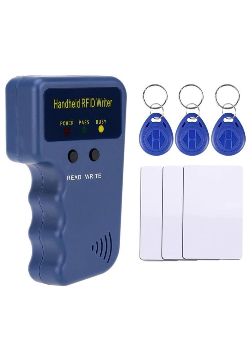 Rubik RFID 125KHz ID Card Copier Reader Writer with 3 Writable Tags & 3 Writable Cards, Professional Handheld Portable Durable Duplicator (Copier Bundle)  - Image 1