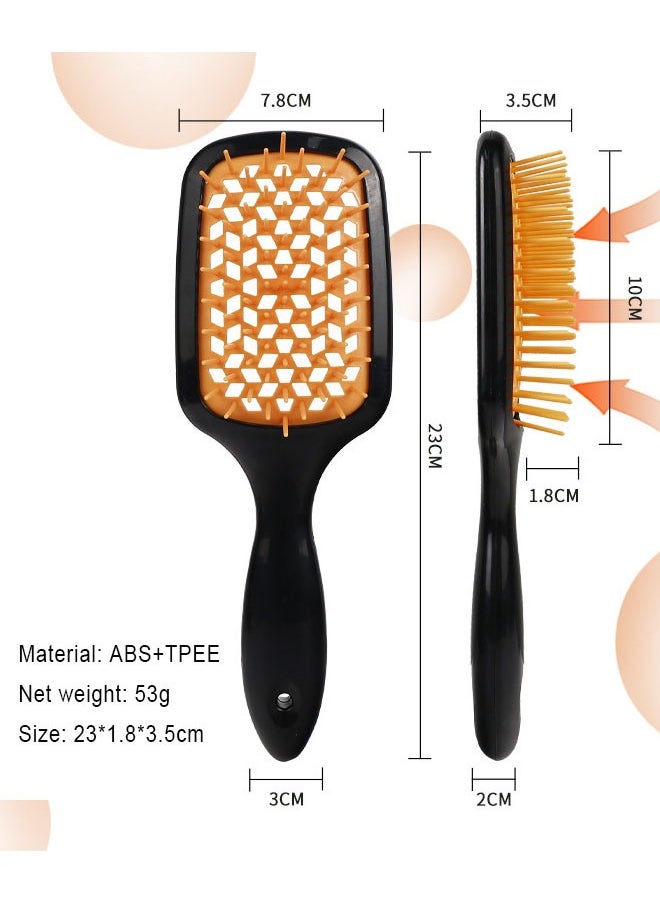 Super ZYouth Anti Static Detangle Paddle Hair brush Comb With Dry Cleaning Bottle Multicolor  - Image 2