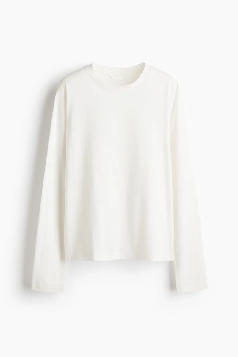 H&M  Long-sleeved cotton top for Women | Best Price UAE