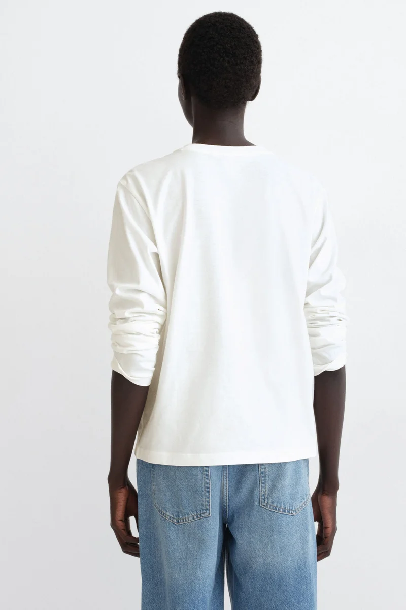 H&M  Long-sleeved cotton top for Women | Best Price UAE