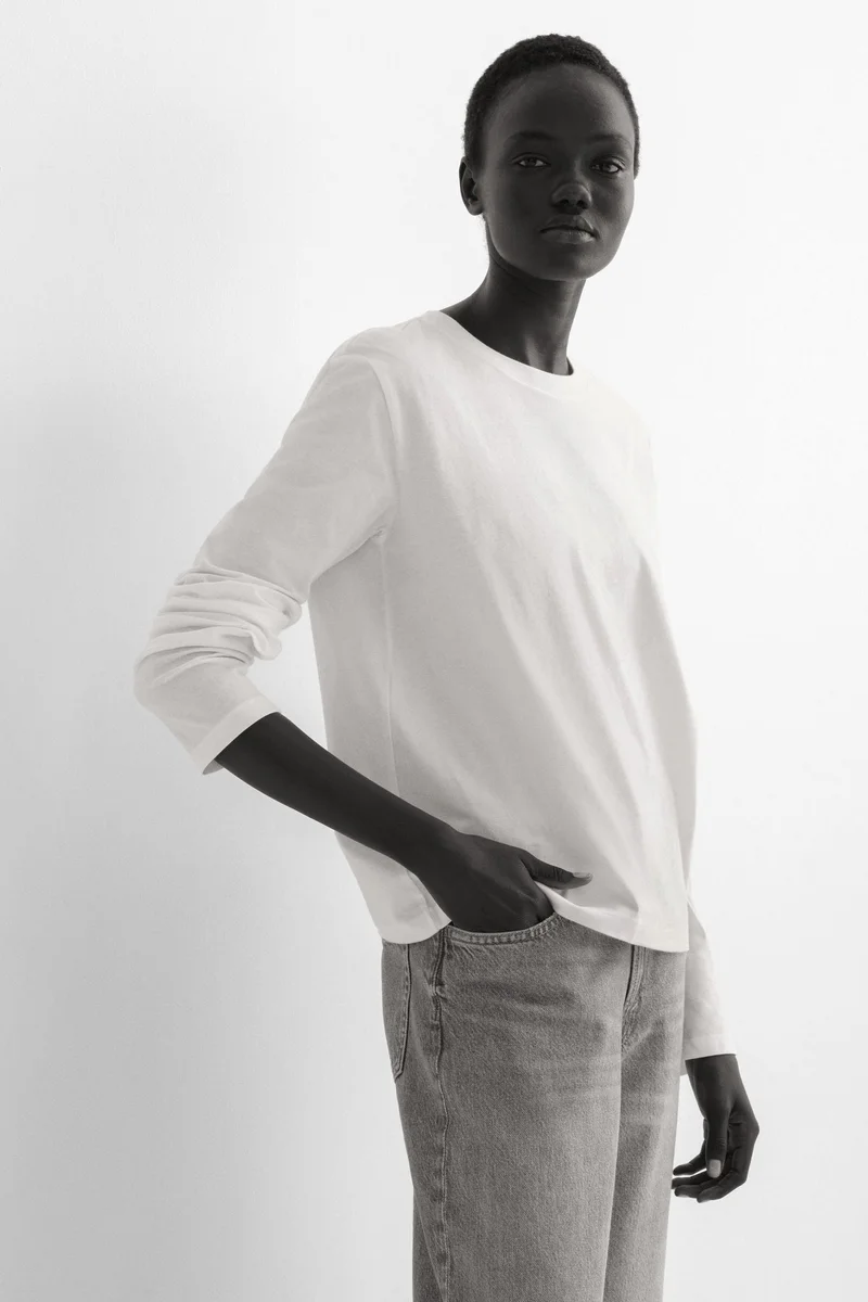 H&M Long-sleeved cotton top