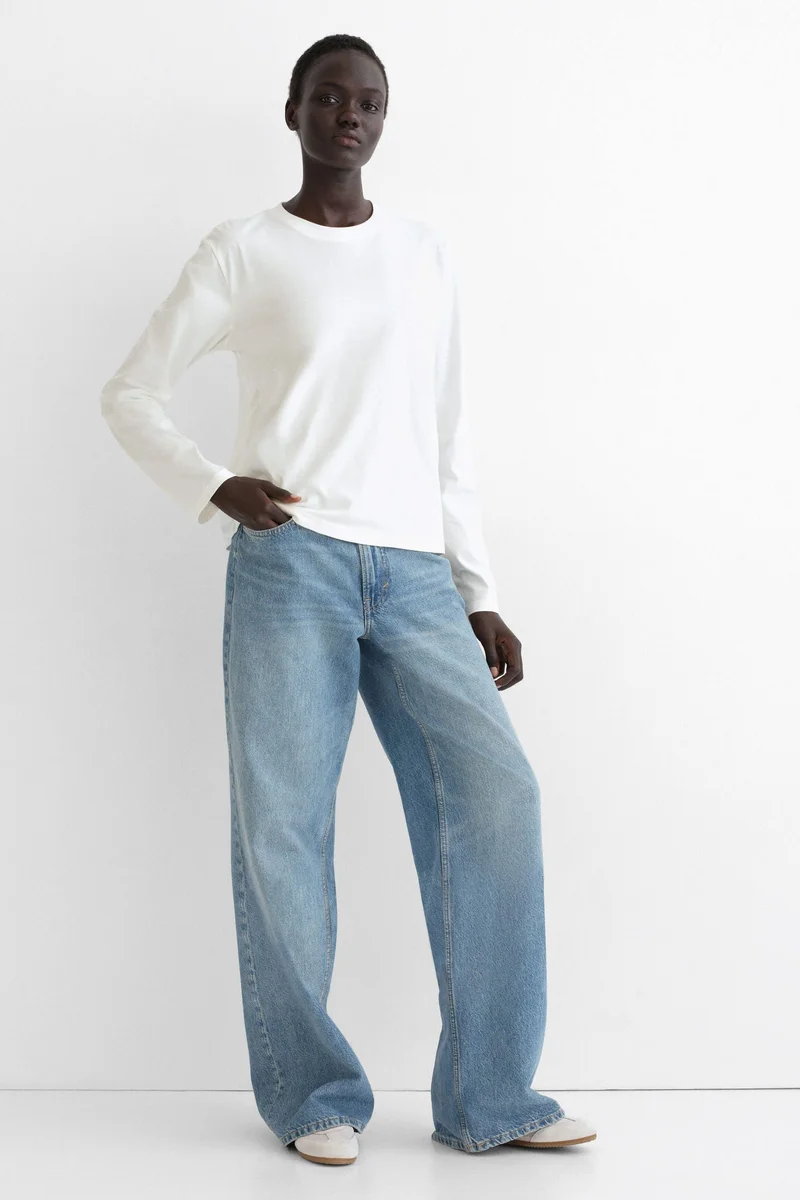 H&M Long-sleeved cotton top