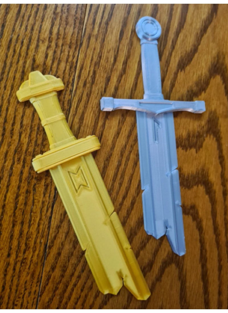 Internos Design - King Arthur - Set of 2 Excalibur and Caliburn Sword Bookends - Image 1
