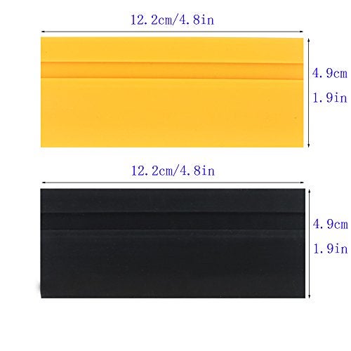 Gebildet شفرة ممسحة مطاطية ناعمة Gebildet لتغليف الفينيل للسيارات، تركيب أفلام تظليل النوافذ، أداة ملصقات السيارات. تنظيف الزجاج/المرايا/النوافذ في المنزل كممسحة مائية. - Image 3