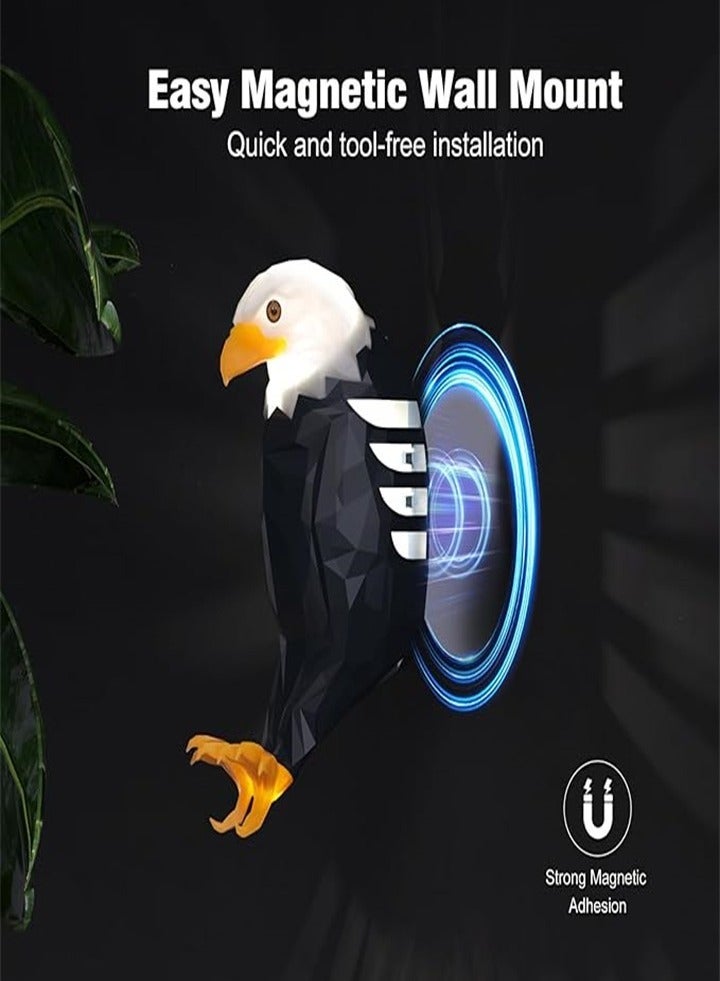 Eye-Catching Bald Eagle Wall Lamp 3D LED Animal Light with Remote Control for Elegant Home Decor - Image 2