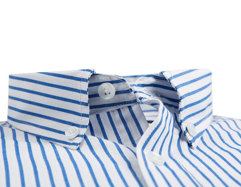 Double Pump Mens Button Down Shirts Cotton Long Sleeve Shirts Regular Fit(SL15B,XL) - Image 2