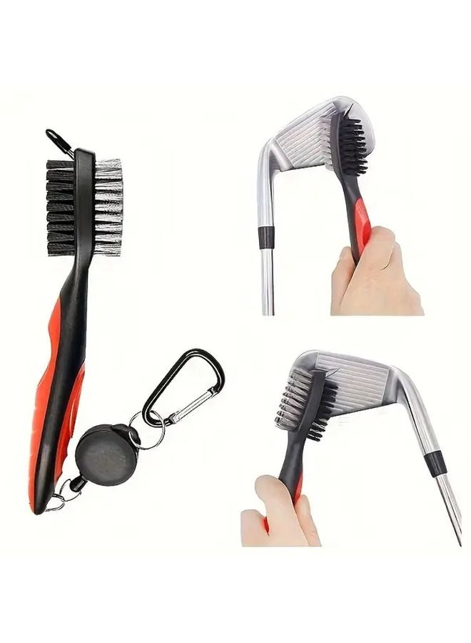 فرشاة الغولف الخضراء للتنظيف ذات الوجهين من النايلون مع شعيرات الفولاذ أداة متعددة الوظائف - Image 2