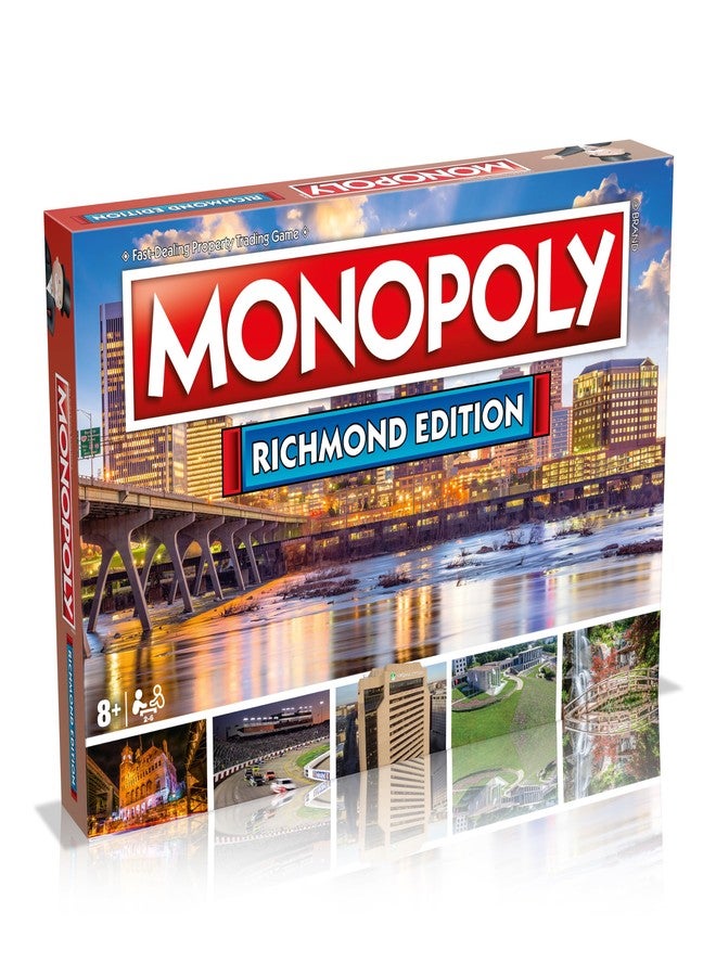 Top Trumps Monopoly Board Game Richmond Edition: 2-6 Players Family Board Games for Kids and Adults, Board Games for Kids 8 and up, for Kids and Adults, Ideal for Game Night - Image 1