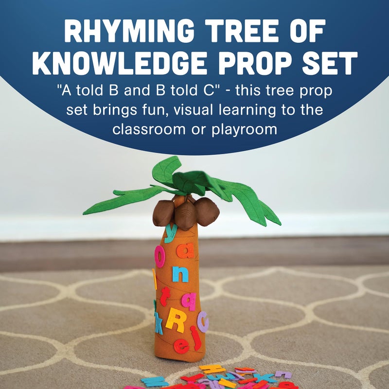 Constructive Playthings Tree and Letters Props for "Chicka Chicka Boom Boom" Children's Book, 10" H Plush Tree with 26 Lowercase and 26 Uppercase Letters for Kids Ages 2+ - Image 3