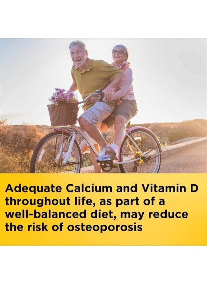 Nature Made - Calcium 600 mg with Vitamin D3, Dietary Supplement for Bone Support, 220 Tablets - Image 1
