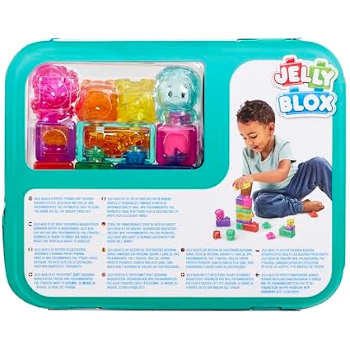 Jelly Blox GOLIATH MY PETS AND ME, 20 PIECE TODDLER & PRESCHOOL BUILDING BLOCKS, OUCH-FREE TACTILE & SENSORY PLAY FIDGET TOY, STACKABLE, SQUISHABLE & STRETCHABLE BLOCKS FOR BOYS & GIRLS AGED 2+ - Image 2