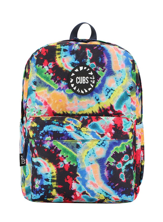 CUBS Tie Dyed Waterproof Kids 28L Backpack with zip closure Ideal for 6-12 years age group, Compatible with 15" Laptop - Image 1