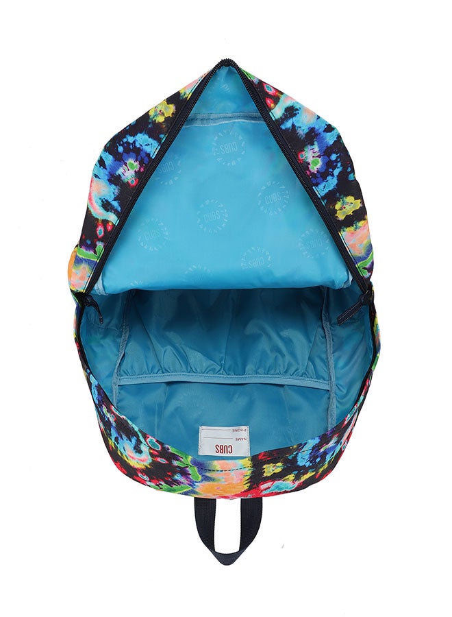 CUBS Tie Dyed Waterproof Kids 28L Backpack with zip closure Ideal for 6-12 years age group, Compatible with 15" Laptop - Image 4
