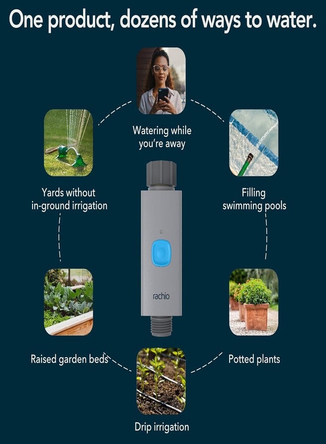 Rachio Smart Hose Timer (Valve Only) | Outdoor Watering | Easy Faucet Install, Automate Sprinkler Schedule Lawn, Garden, Yard, No WiFi Hub Included - Image 5
